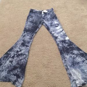 Tye dye bell bottom pants NWT Sz small